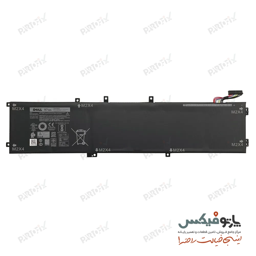 باتری اورجینال لپ تاپ دل XPS 15 9560 پارت نامبر 6GTPY